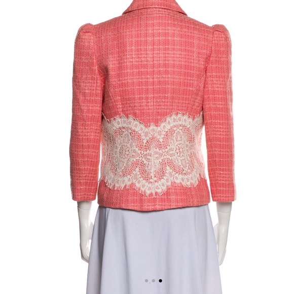 SOLD Robert Rodriguez Cropped Yellow Tweed Blazer Jacket - Picture 11 of 11